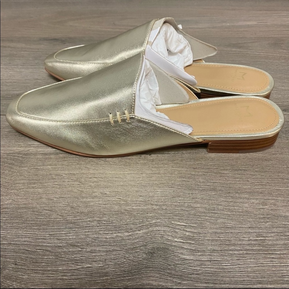 Marc Fisher | Pam Gold Leather Mule - Picture 6 of 9